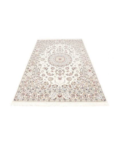 Tappeto Nain 9La Persia bianco azzurro 158x252