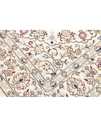 Tappeto Nain 9La Persia bianco azzurro 158x252