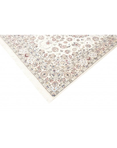 Tappeto Nain 9La Persia bianco azzurro 158x252