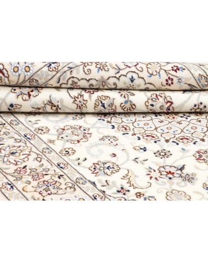 Tappeto Nain 9La Persia bianco azzurro 158x252