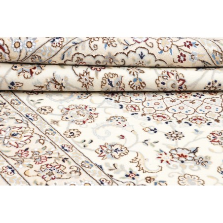 Tappeto Nain 9La Persia bianco azzurro 158x252