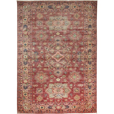 Tappeto Kazak Fine Pakistan bianco marrone 207x290