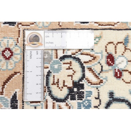 Tappeto Nain 9La Persia bianco azzurro 158x252