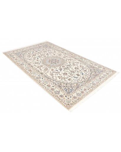 Tappeto Nain 9La Persia bianco azzurro 156x257