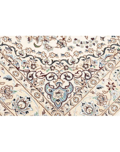 Tappeto Nain 9La Persia bianco azzurro 156x257