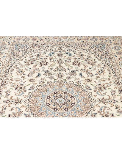 Tappeto Nain 9La Persia bianco azzurro 156x257