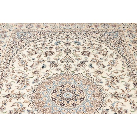 Tappeto Nain 9La Persia bianco azzurro 156x257