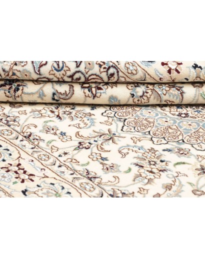 Tappeto Nain 9La Persia bianco azzurro 156x257