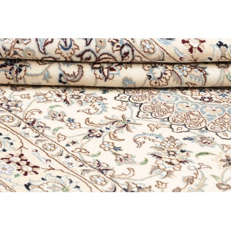 Tappeto Nain 9La Persia bianco azzurro 156x257