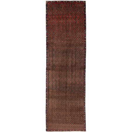 Tappeto Hamadan Persia verde marrone 108x374