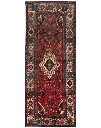 Tappeto Hosseinabad Persia grigio marrone 137x350