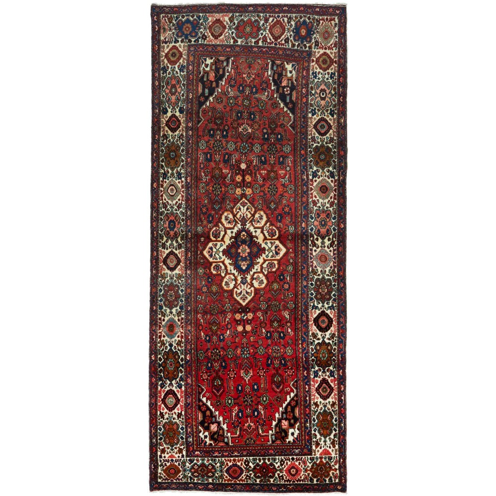 Tappeto Hosseinabad Persia grigio marrone 137x350 Tappeto Hosseinabad Persia grigio marrone 137x350