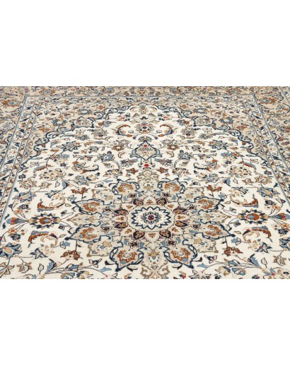 Tappeto Kashan Persia beige verde 197x300