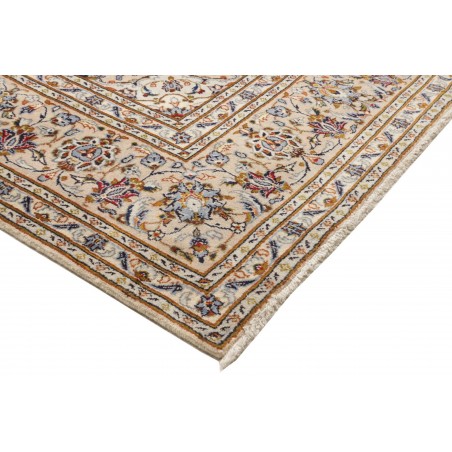 Tappeto Kashan Persia bianco marrone 204x322