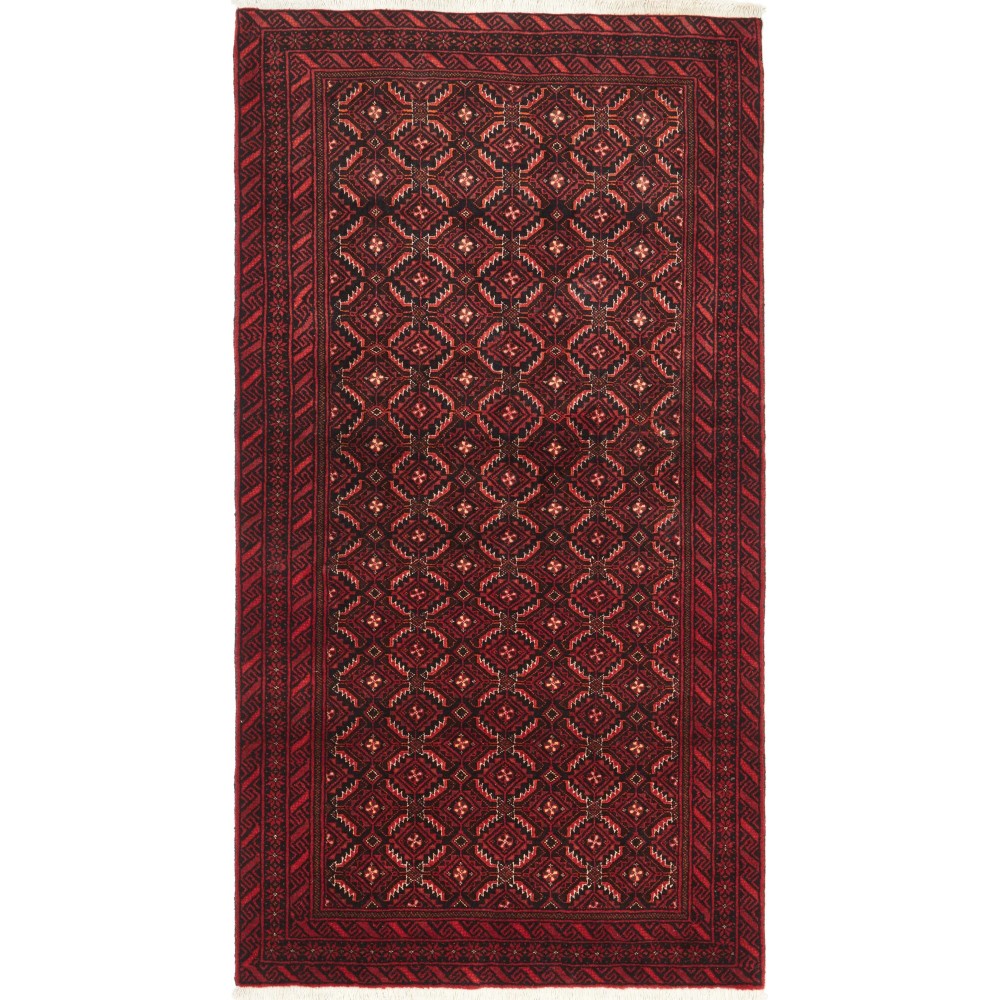 Tappeto Baluch Persia grigio marrone 100x184 Tappeto Baluch Persia grigio marrone 100x184