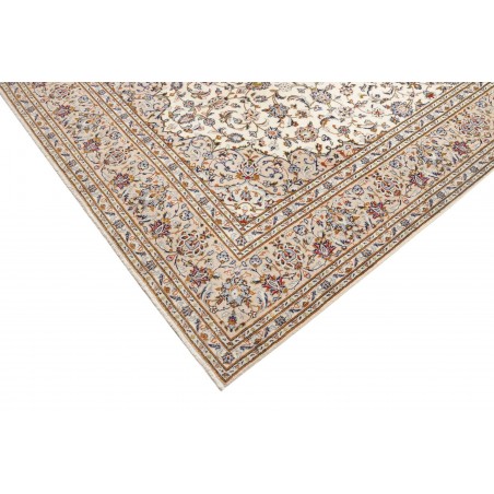 Tappeto Kashan Persia bianco marrone 204x322