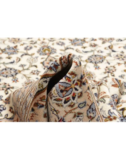 Tappeto Kashan Persia bianco marrone 204x322