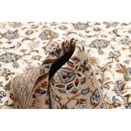 Tappeto Kashan Persia bianco marrone 204x322