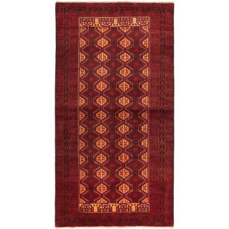 Tappeto Baluch Persia marrone arancione 103x201