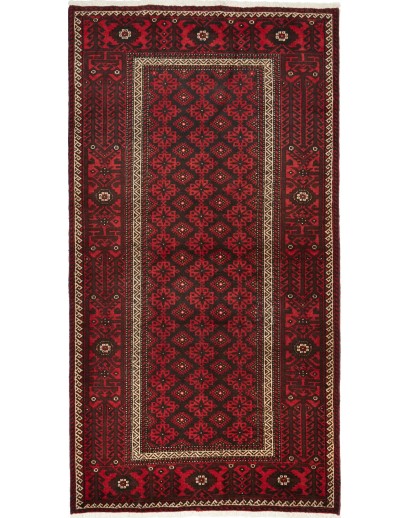 Tappeto Baluch Persia grigio marrone 109x211