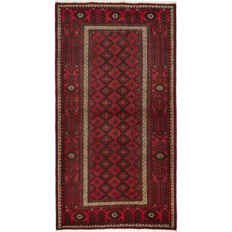 Tappeto Baluch Persia grigio marrone 109x211