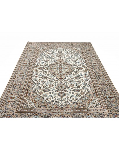 Tappeto Kashan Persia beige grigio 202x295