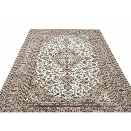 Tappeto Kashan Persia beige grigio 202x295
