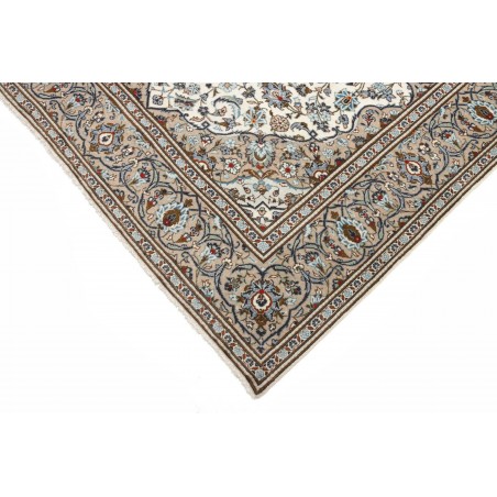 Tappeto Kashan Persia beige grigio 202x295