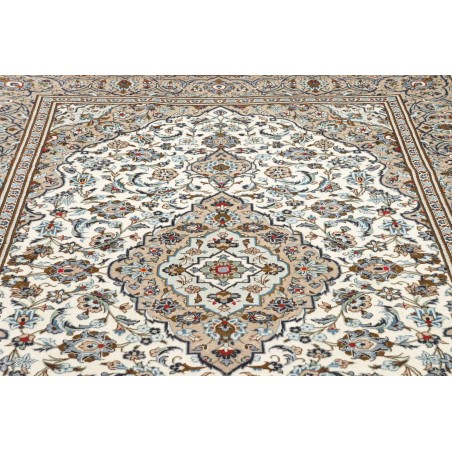 Tappeto Kashan Persia beige grigio 202x295
