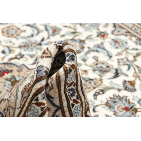 Tappeto Kashan Persia beige grigio 202x295