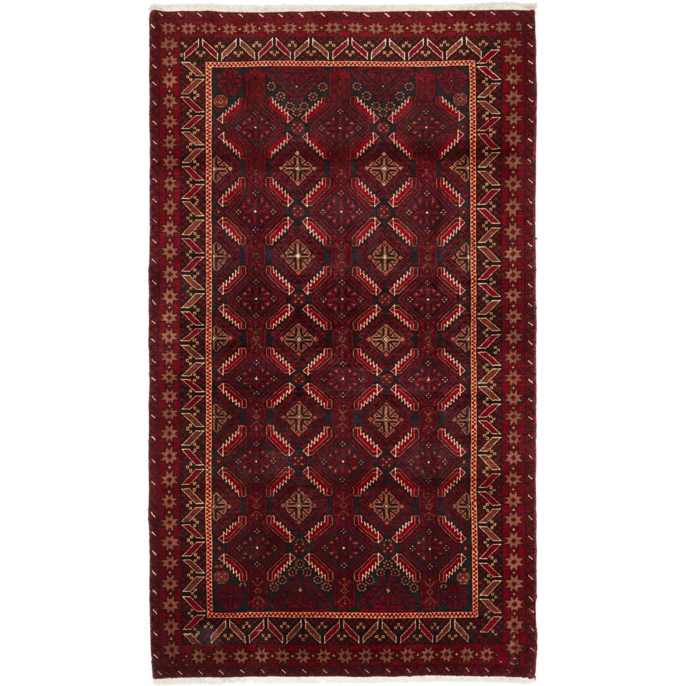 Tappeto Baluch Persia marrone 107x198 Tappeto Baluch Persia marrone 107x198