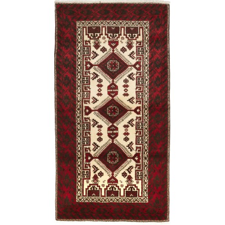 Tappeto Baluch Persia giallo 103x197