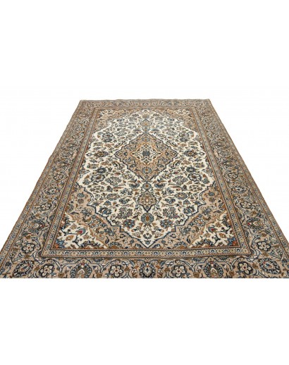 Tappeto Kashan Persia beige verde 200x304
