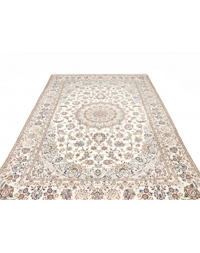 Tappeto Nain 9La Persia bianco azzurro 200x307