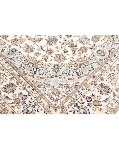 Tappeto Nain 9La Persia bianco azzurro 200x307