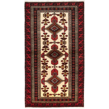 Tappeto Baluch Persia blu marrone 108x194