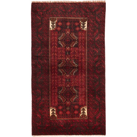 Tappeto Baluch Persia marrone giallo 108x200