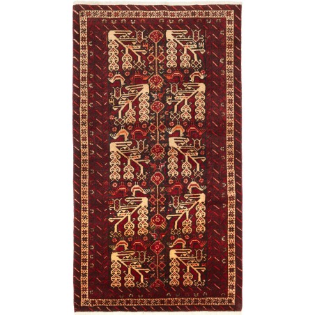 Tappeto Baluch Persia marrone 102x190
