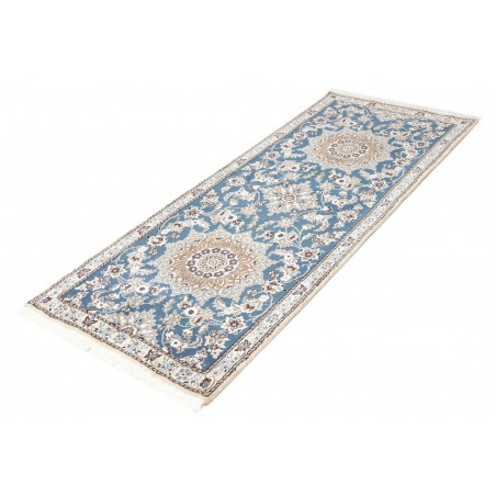 Tappeto Nain 9La Persia bianco blu 82x200