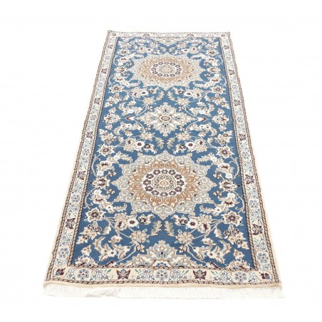 Tappeto Nain 9La Persia bianco blu 82x200