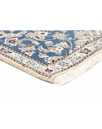 Tappeto Nain 9La Persia bianco blu 82x200