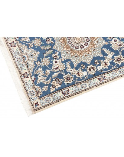 Tappeto Nain 9La Persia bianco blu 82x200