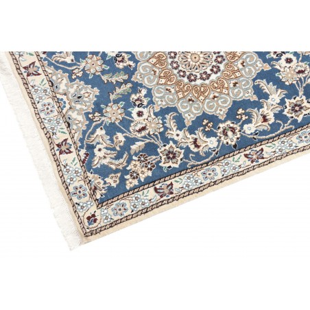 Tappeto Nain 9La Persia bianco blu 82x200