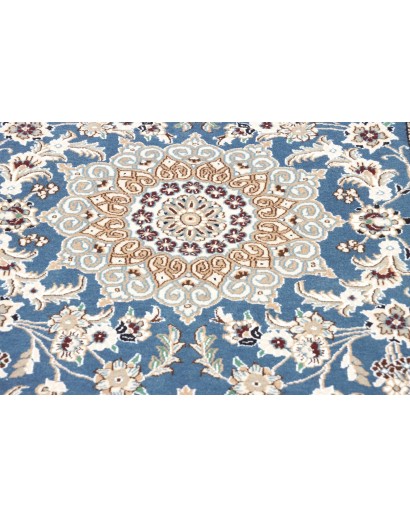 Tappeto Nain 9La Persia bianco blu 82x200