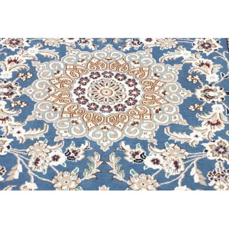 Tappeto Nain 9La Persia bianco blu 82x200