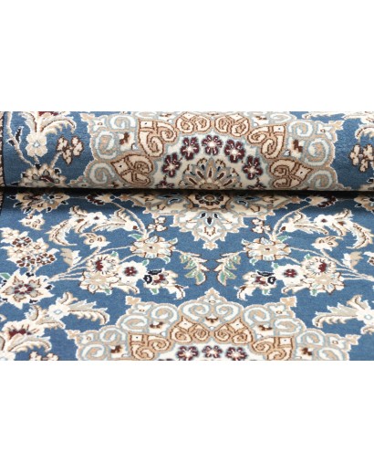 Tappeto Nain 9La Persia bianco blu 82x200