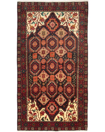 Tappeto Baluch Persia grigio marrone 104x194