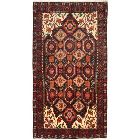 Tappeto Baluch Persia grigio marrone 104x194