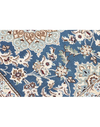 Tappeto Nain 9La Persia bianco azzurro 78x203