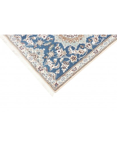 Tappeto Nain 9La Persia bianco azzurro 78x203